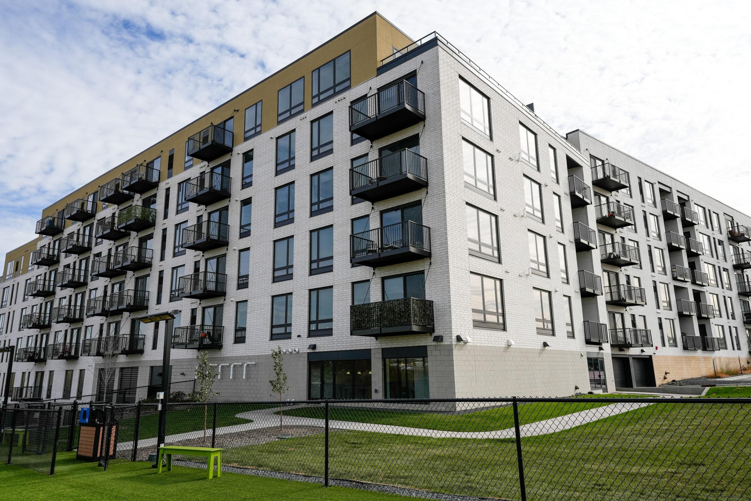 exterior of apartment building