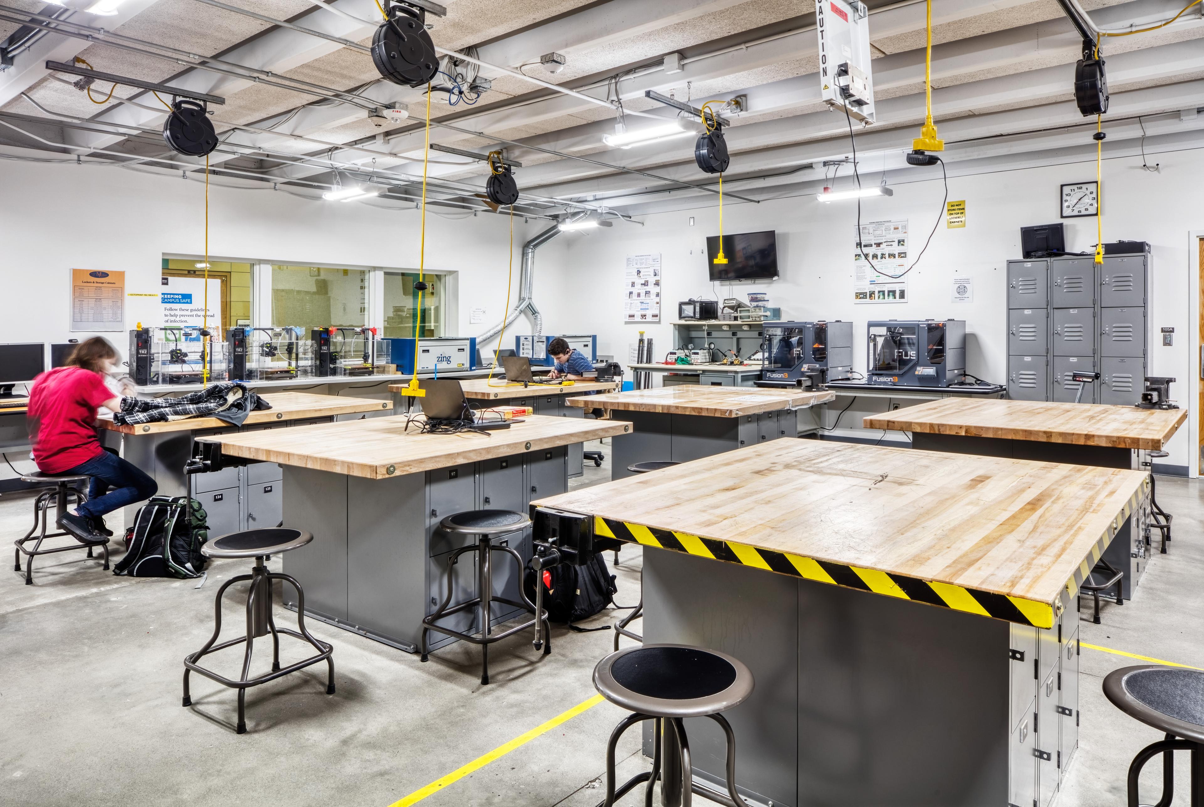 laboratory with someone at work